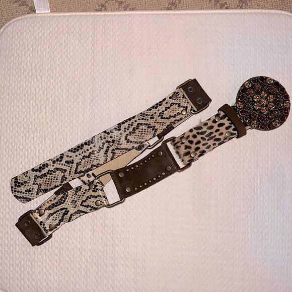 Leatherrock multitexture boho belt 32 - Picture 1 of 9